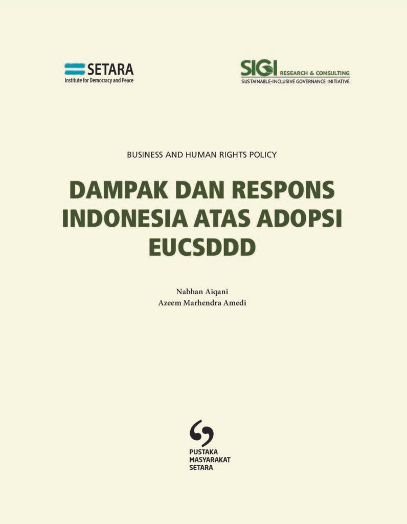 thumbnail of Institute bersama Sustainable-Inclusive Governance Initiative (SIGI) melanjutkan kinerja kolaboratif memproduksi pengetahuan di bidang Bisnis dan HAM, salah satu research area yang menjadi mandat SETARA Institute